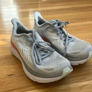 HOKA CLIFTON 8 WOMEN'S RUNNING SHOES (BLUE)